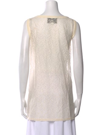 Gucci Graphic Print Scoop Neck Top