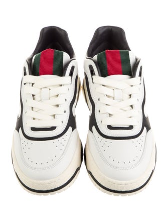 Gucci Web Accent Leather Sneakers