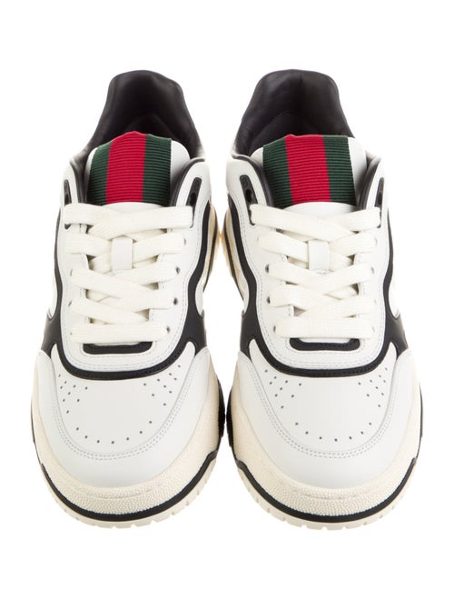 Gucci Web Accent Leather Sneakers