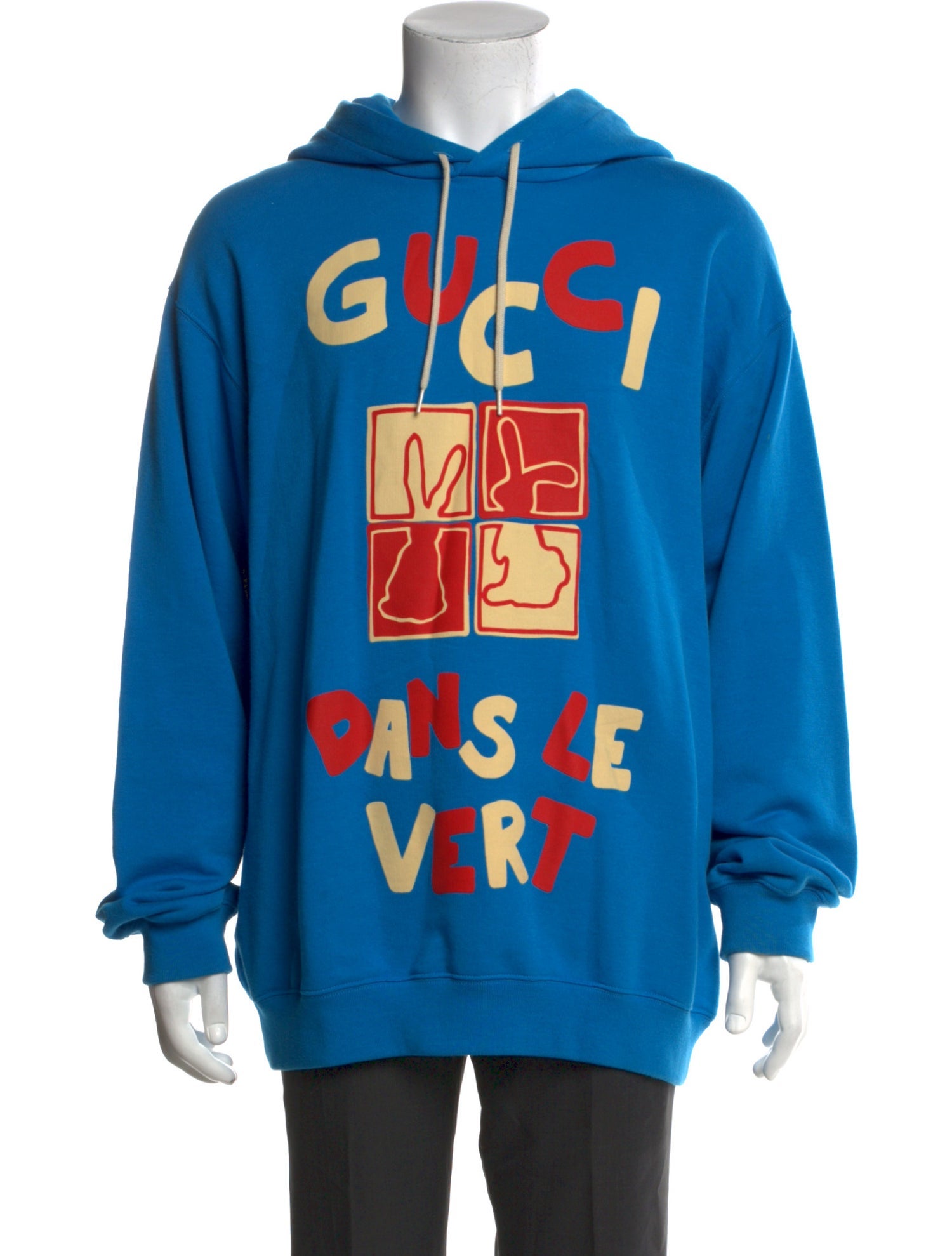 Gucci Graphic Print Crew Neck Hoodie