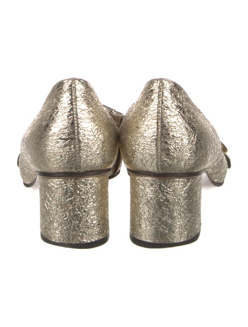 Gucci Running GG Logo Leather Pumps