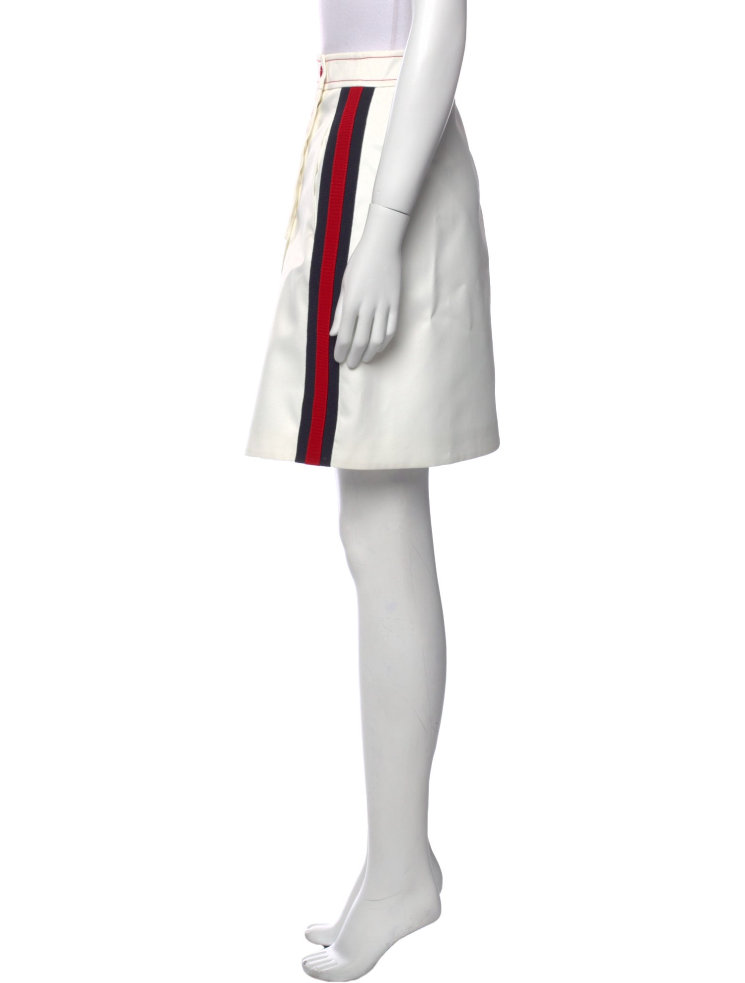 Gucci Embroidered Accent Knee-Length Skirt