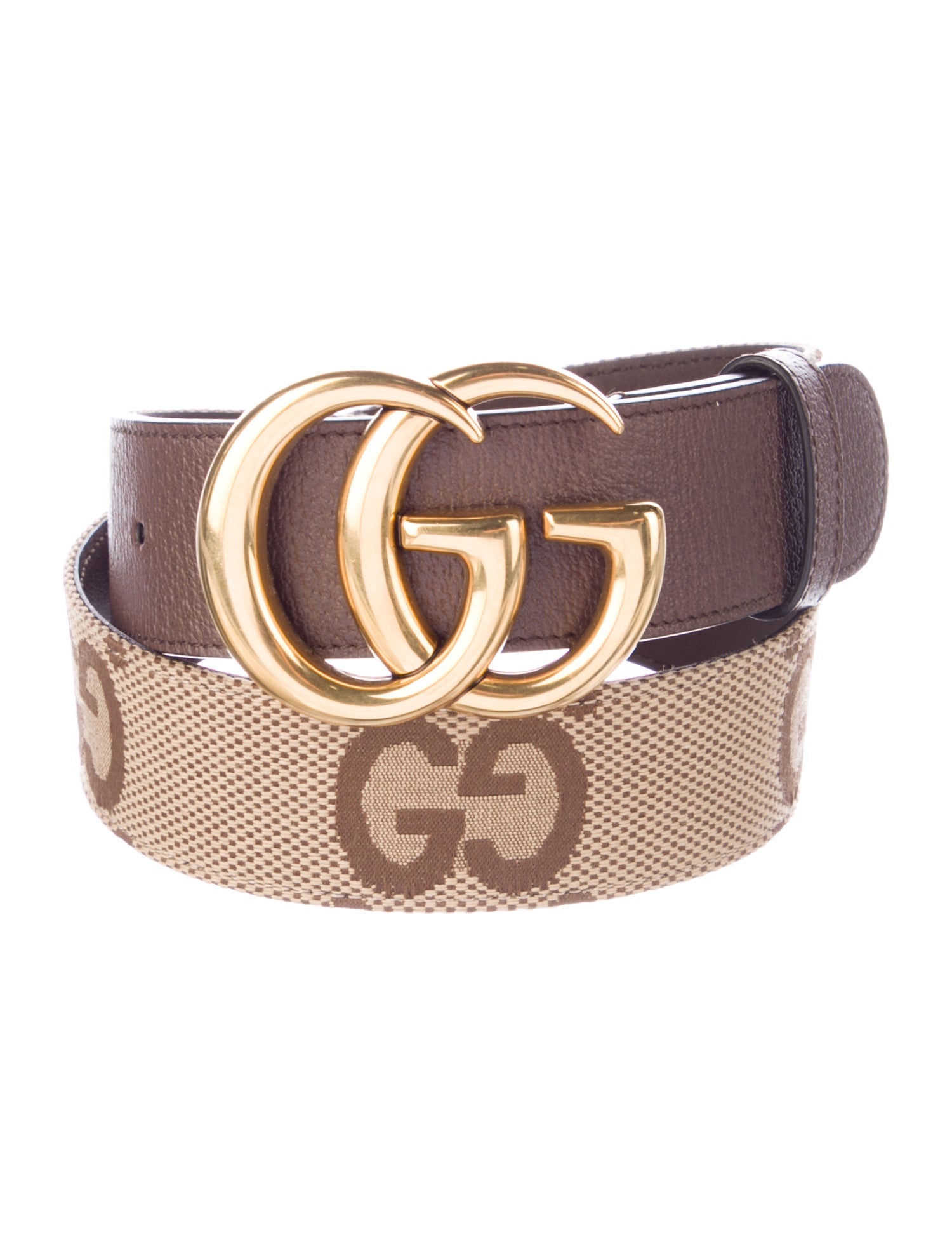 Gucci Double G Logo Canvas Belt