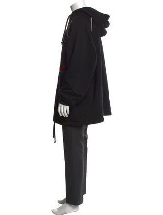 Gucci Web Accent Crew Neck Hoodie