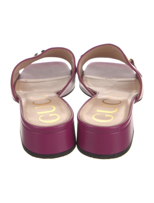 Gucci Interlocking G Horsebit Leather Slides