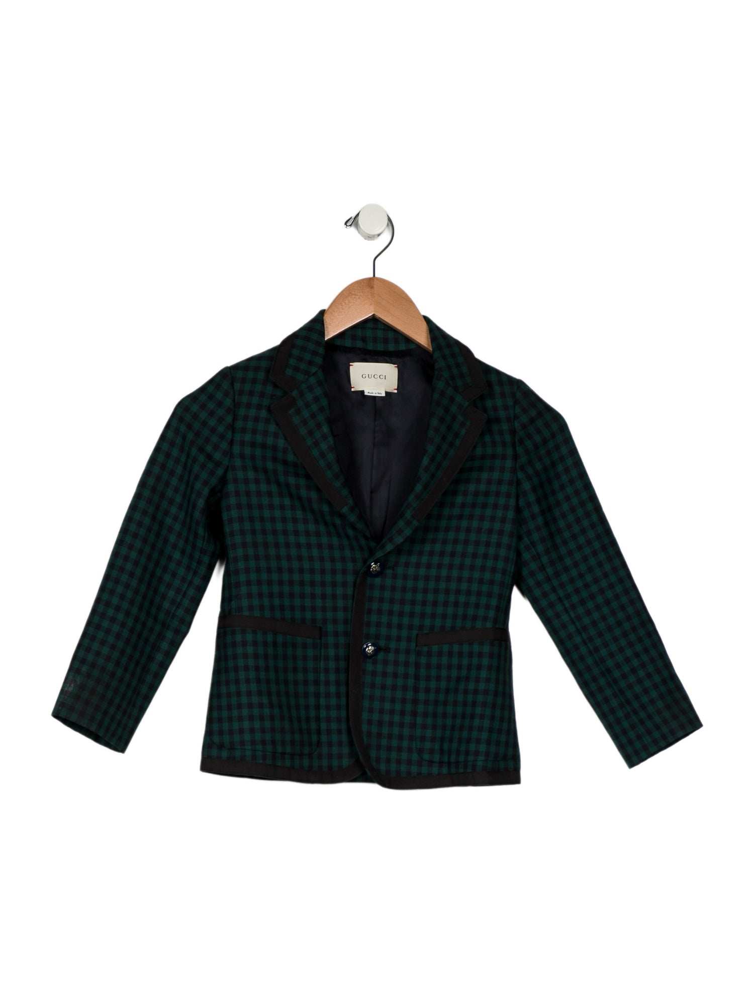 Gucci Boys' Checkered Blazer