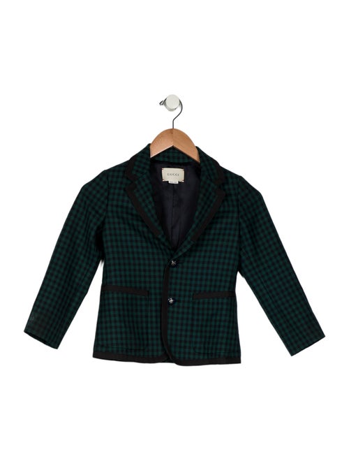 Gucci Boys' Checkered Blazer