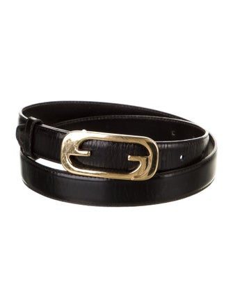 Gucci Interlocking G Logo Skinny Belt