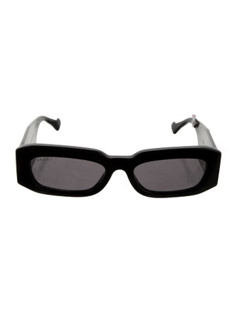 Gucci Web Accent Square Sunglasses