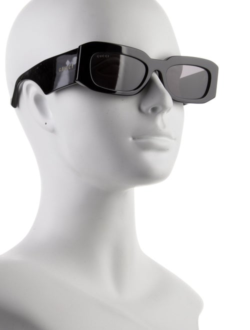Gucci Web Accent Square Sunglasses