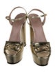 Gucci Horsebit Accent Leather Sandals