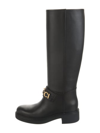 Gucci Leather Riding Boots