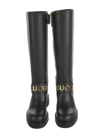 Gucci Leather Riding Boots