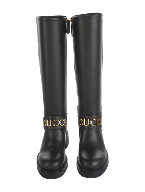 Gucci Leather Riding Boots