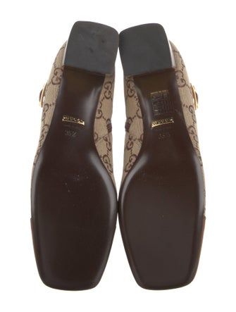 Gucci GG Canvas Leather Boots