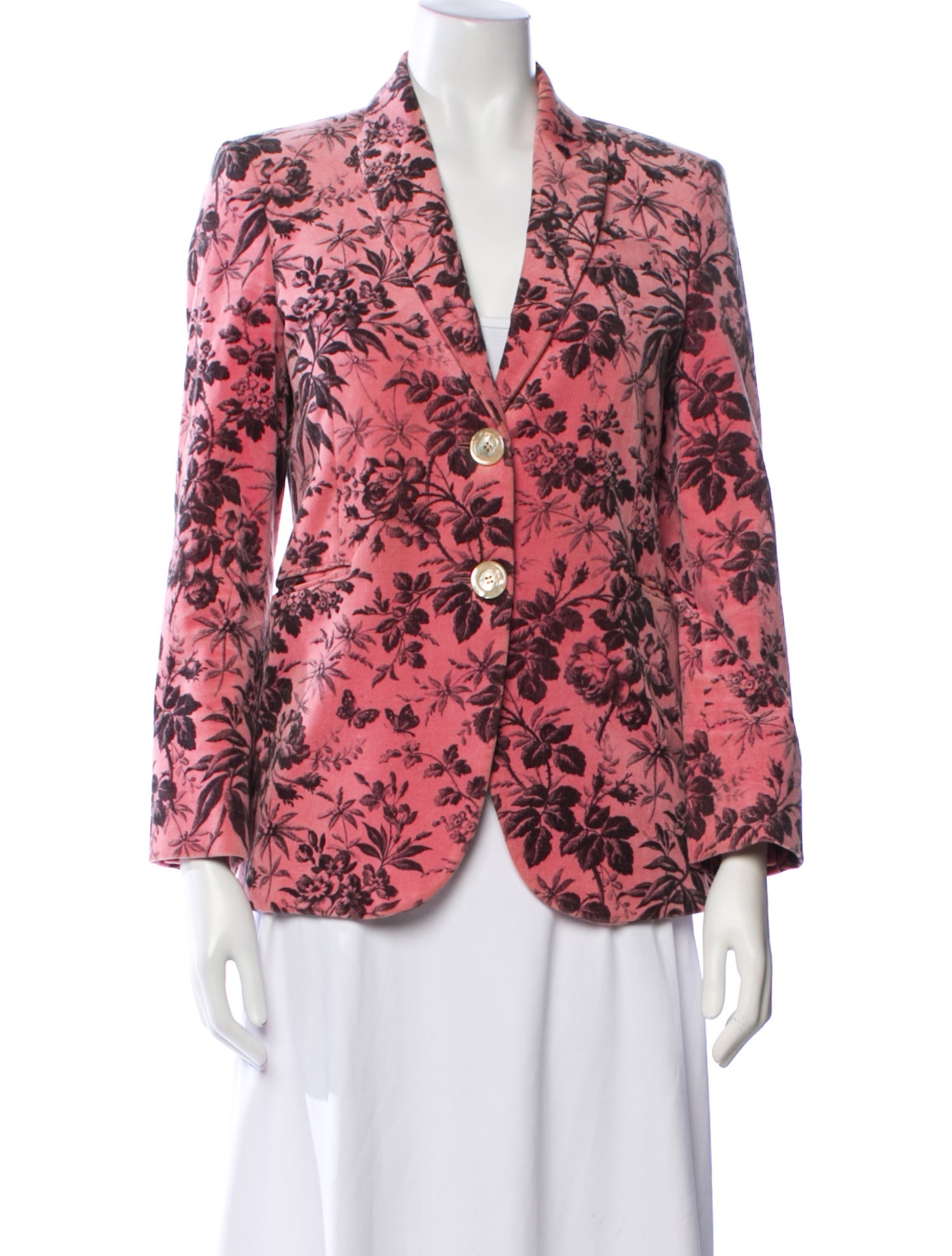 Gucci 2016 Floral Print Blazer