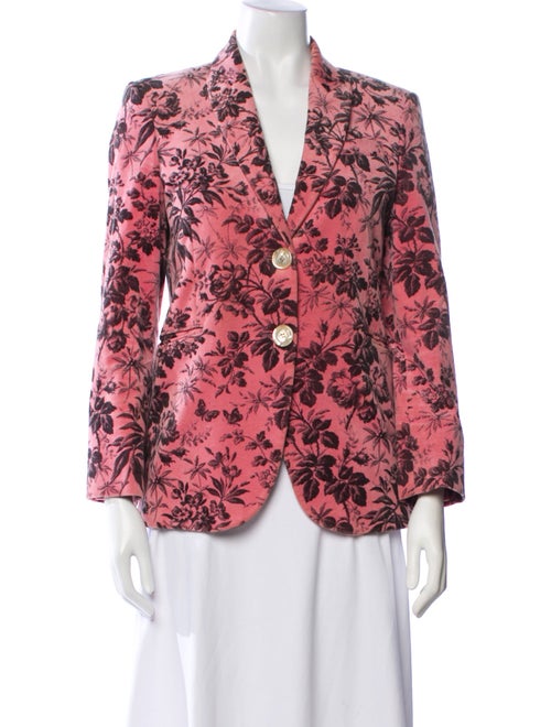Gucci 2016 Floral Print Blazer