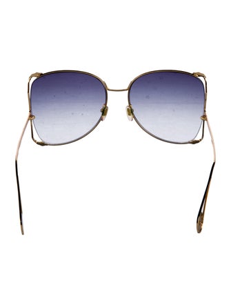 Gucci Web Accent Oversize Sunglasses