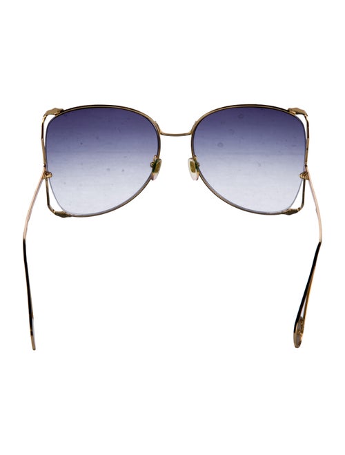 Gucci Web Accent Oversize Sunglasses