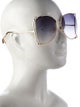 Gucci Web Accent Oversize Sunglasses