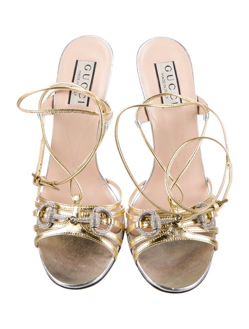Gucci Horsebit Accent Leather Sandals