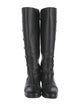 Gucci Double G Logo Leather Riding Boots