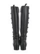 Gucci Double G Logo Leather Riding Boots