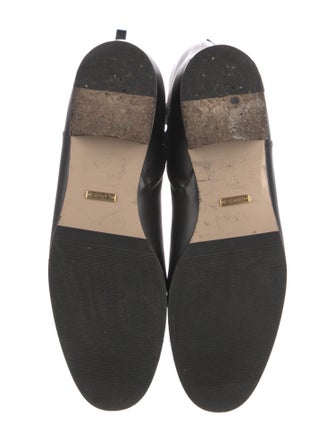 Gucci Double G Logo Leather Riding Boots