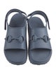 Gucci Horsebit Accent Rubber Slingback Sandals