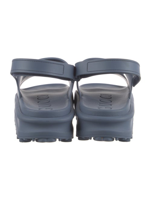 Gucci Horsebit Accent Rubber Slingback Sandals