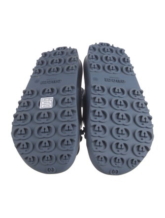 Gucci Horsebit Accent Rubber Slingback Sandals