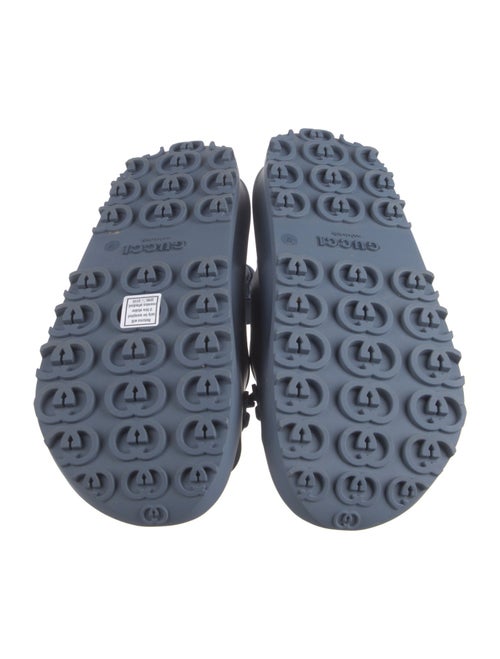 Gucci Horsebit Accent Rubber Slingback Sandals