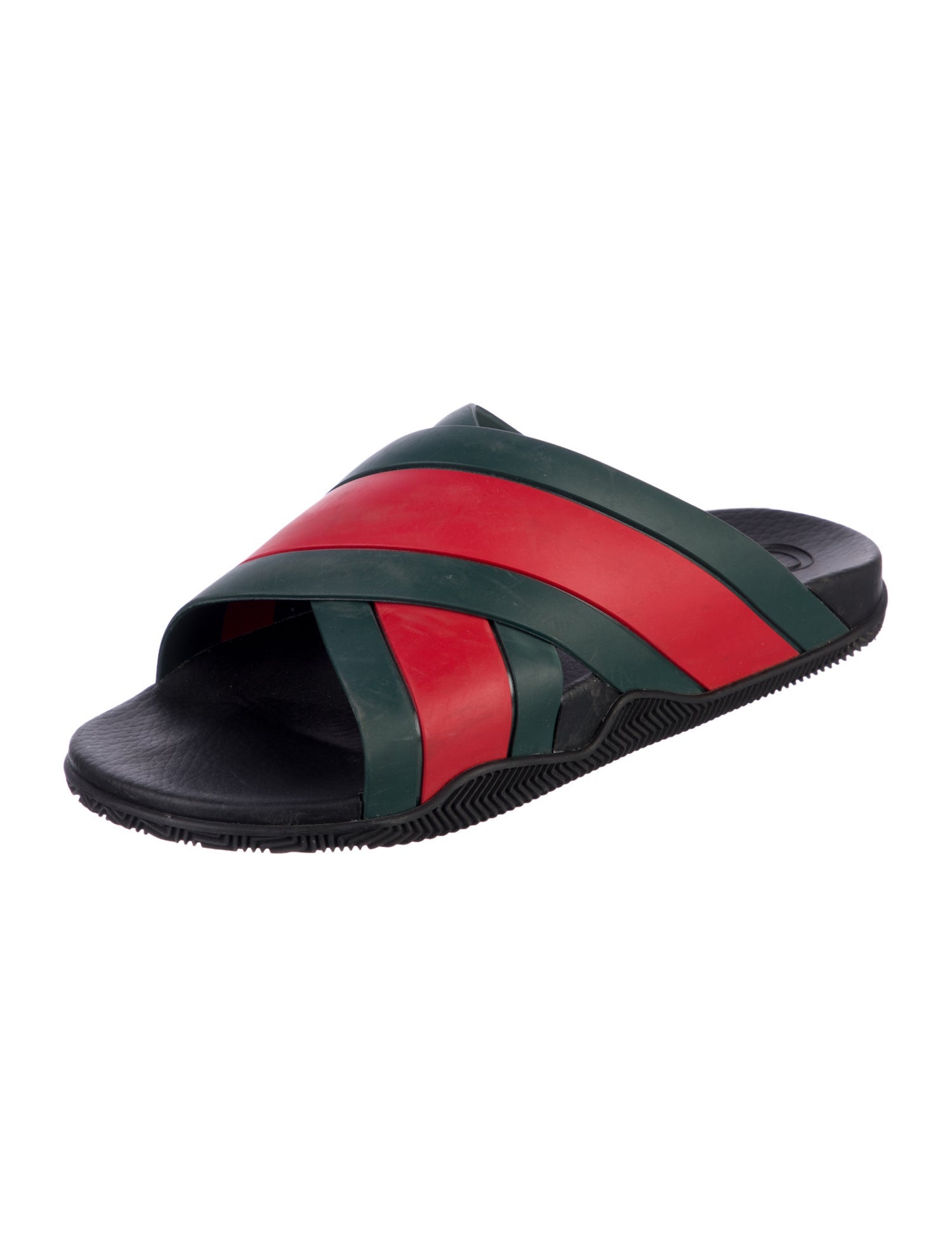Gucci Web Accent Rubber Slides