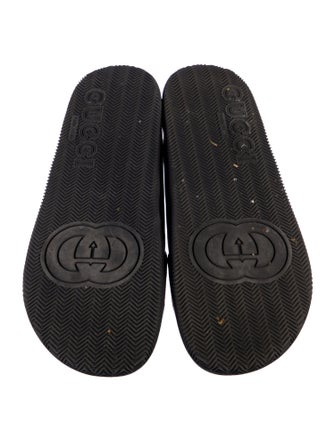 Gucci Web Accent Rubber Slides