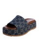 Gucci Denim Printed Slides