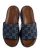 Gucci Denim Printed Slides