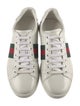 Gucci Web Accent Leather Sneakers