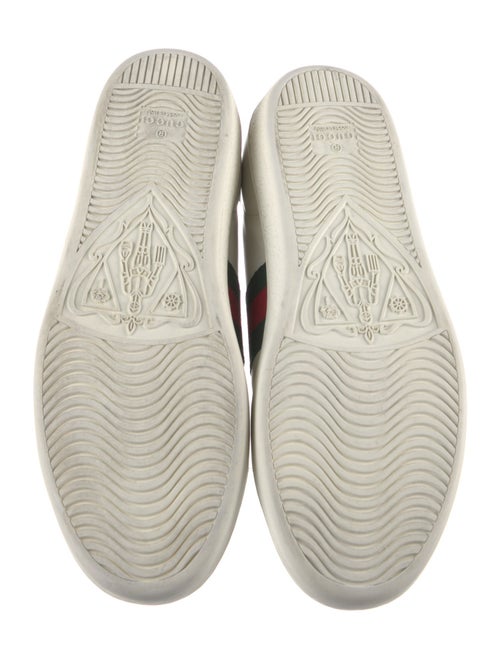 Gucci Web Accent Leather Sneakers