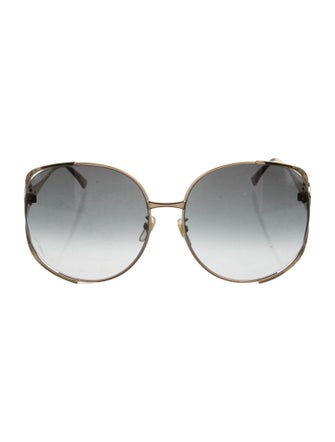 Gucci Web Accent Oversize Sunglasses