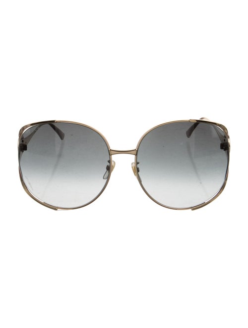 Gucci Web Accent Oversize Sunglasses
