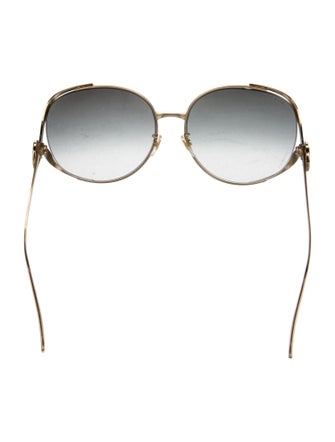 Gucci Web Accent Oversize Sunglasses