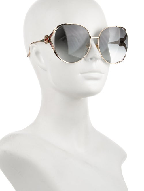 Gucci Web Accent Oversize Sunglasses