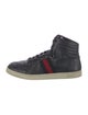 Gucci Web Accent Leather Sneakers