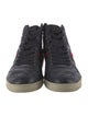 Gucci Web Accent Leather Sneakers