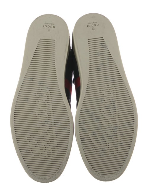 Gucci Web Accent Leather Sneakers