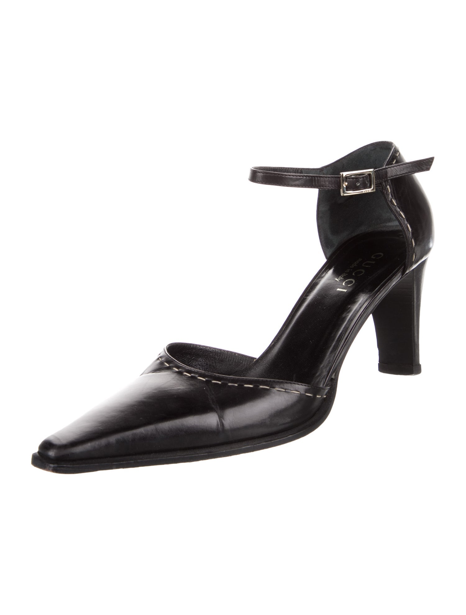 Gucci Leather D'Orsay Pumps