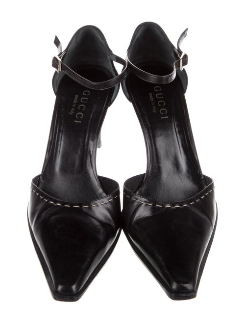 Gucci Leather D'Orsay Pumps