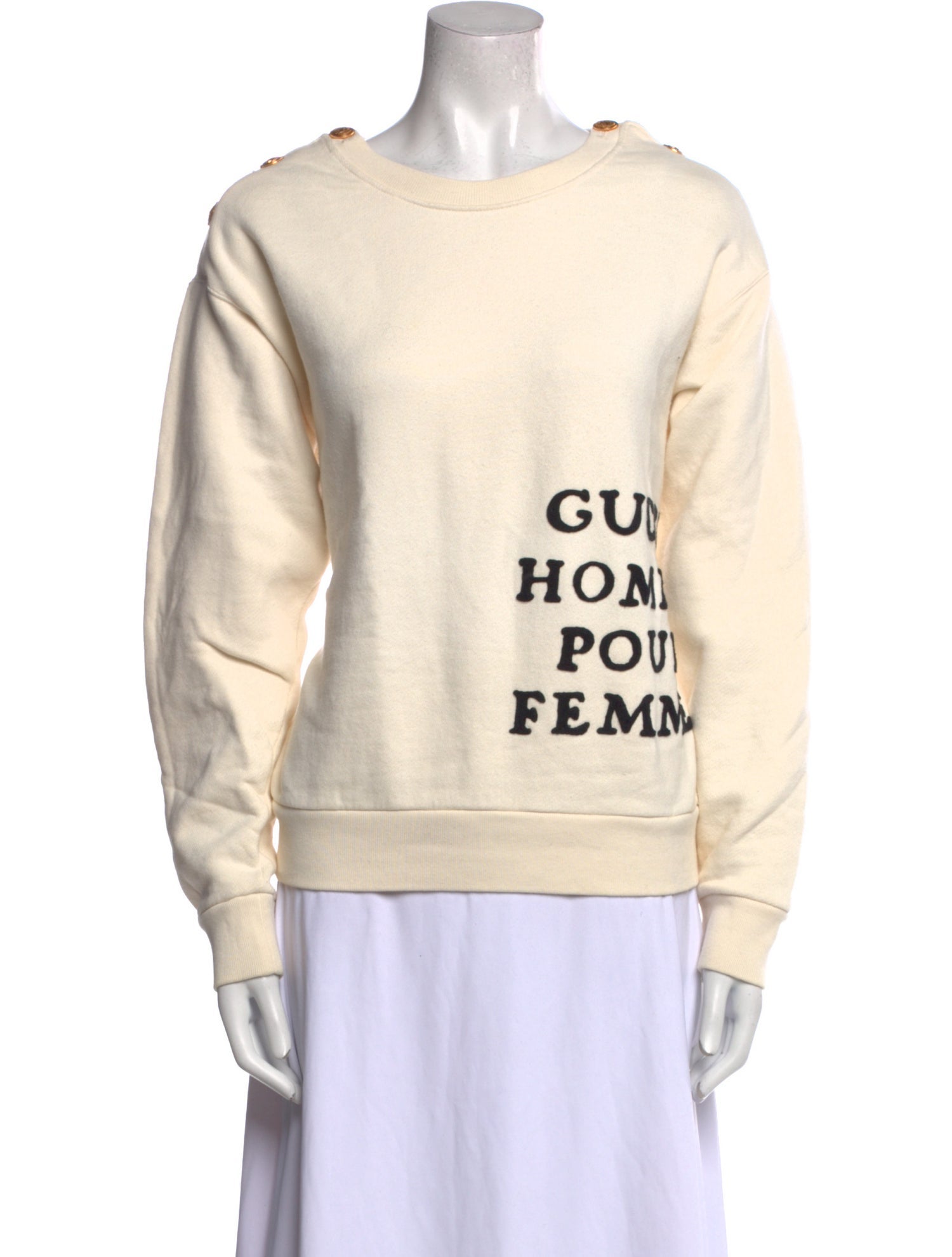 Gucci Graphic Print Crew Neck Sweatshirt