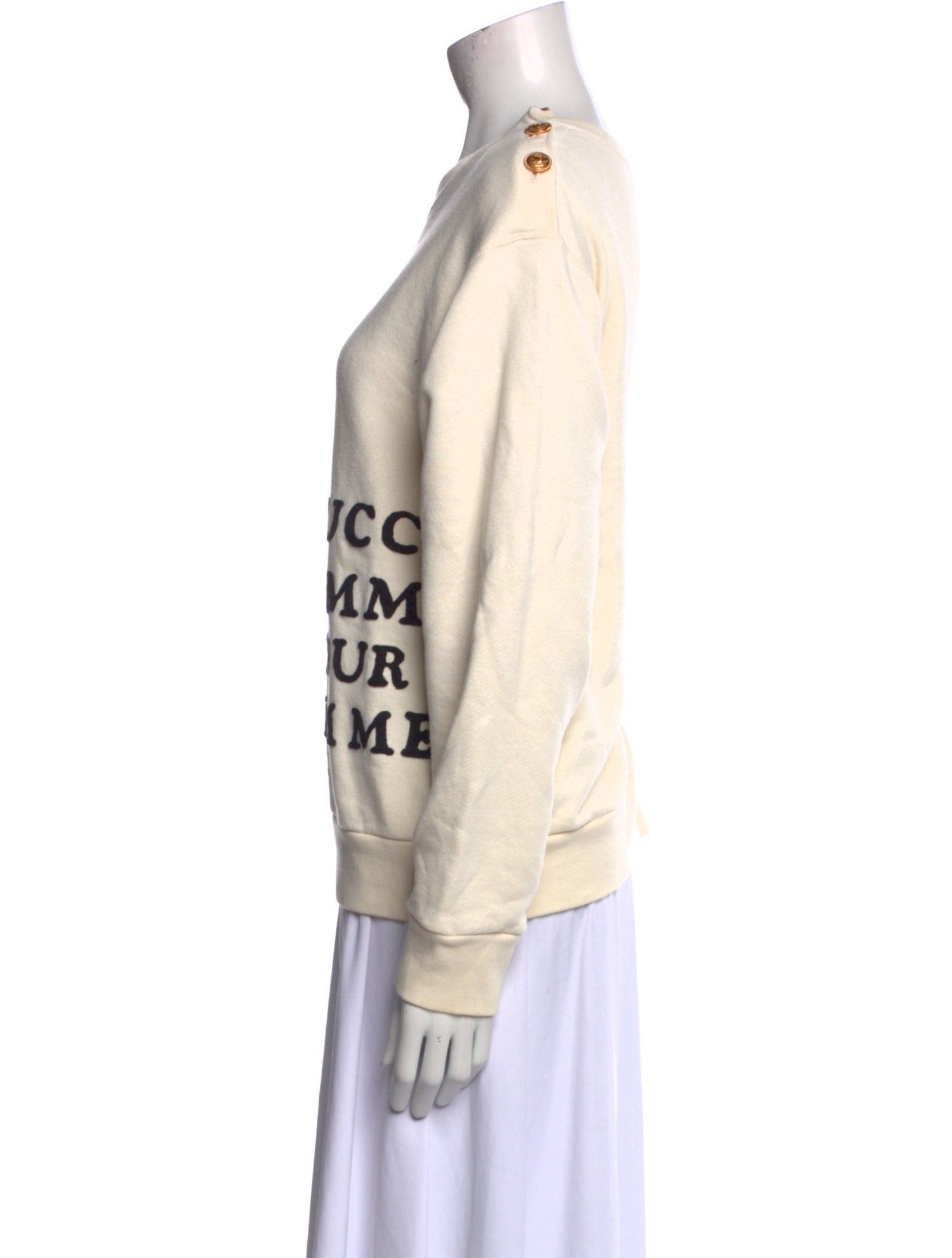 Gucci Graphic Print Crew Neck Sweatshirt