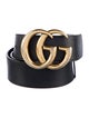 Gucci Leather belt with Double G buckle Double G Logo Belt